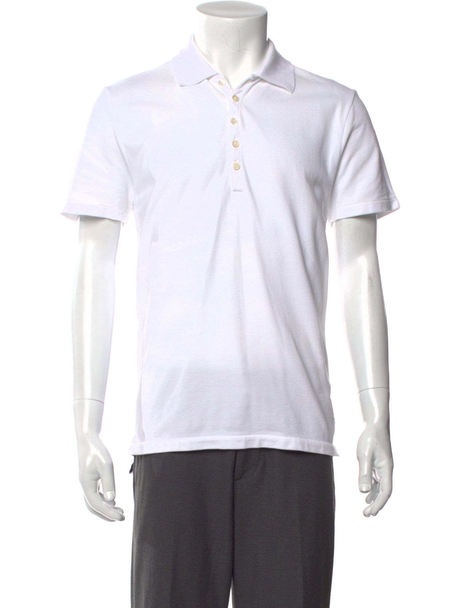 Thom Browne Collar Short Sleeve Polo Shirt