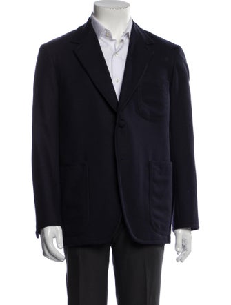 Thom Browne Wool Grosgrain Trim Blazer