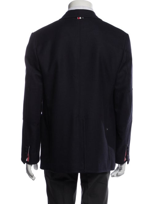 Thom Browne Wool Grosgrain Trim Blazer
