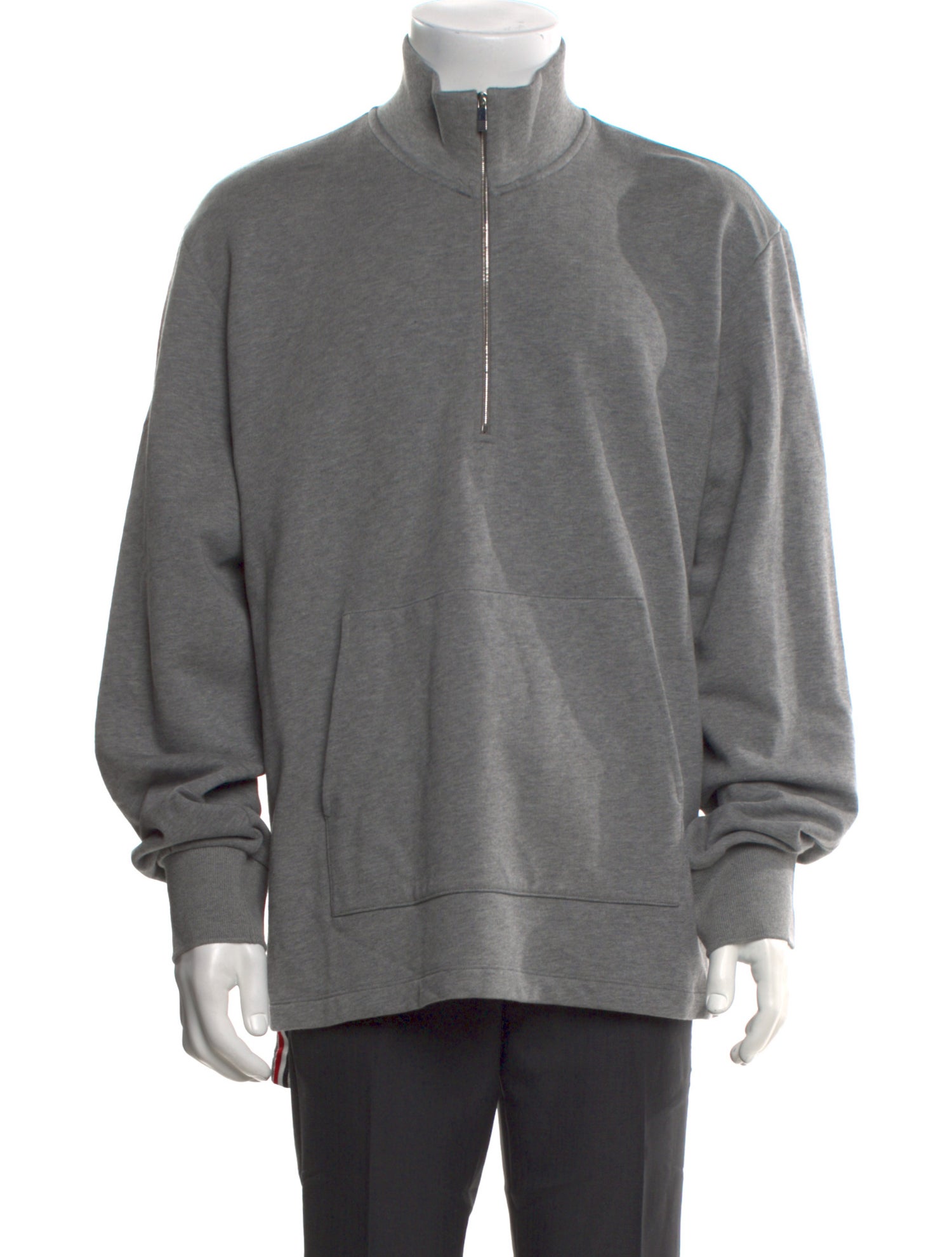 Thom Browne Mock Neck Long Sleeve Sweatshirt