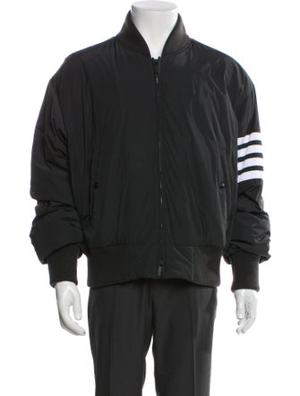 Thom Browne 4-Bar Striped Bomber Jacket