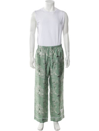 Thom Browne Silk Floral Print Pajama Set