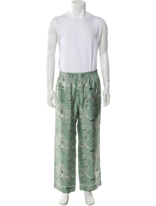 Thom Browne Silk Floral Print Pajama Set
