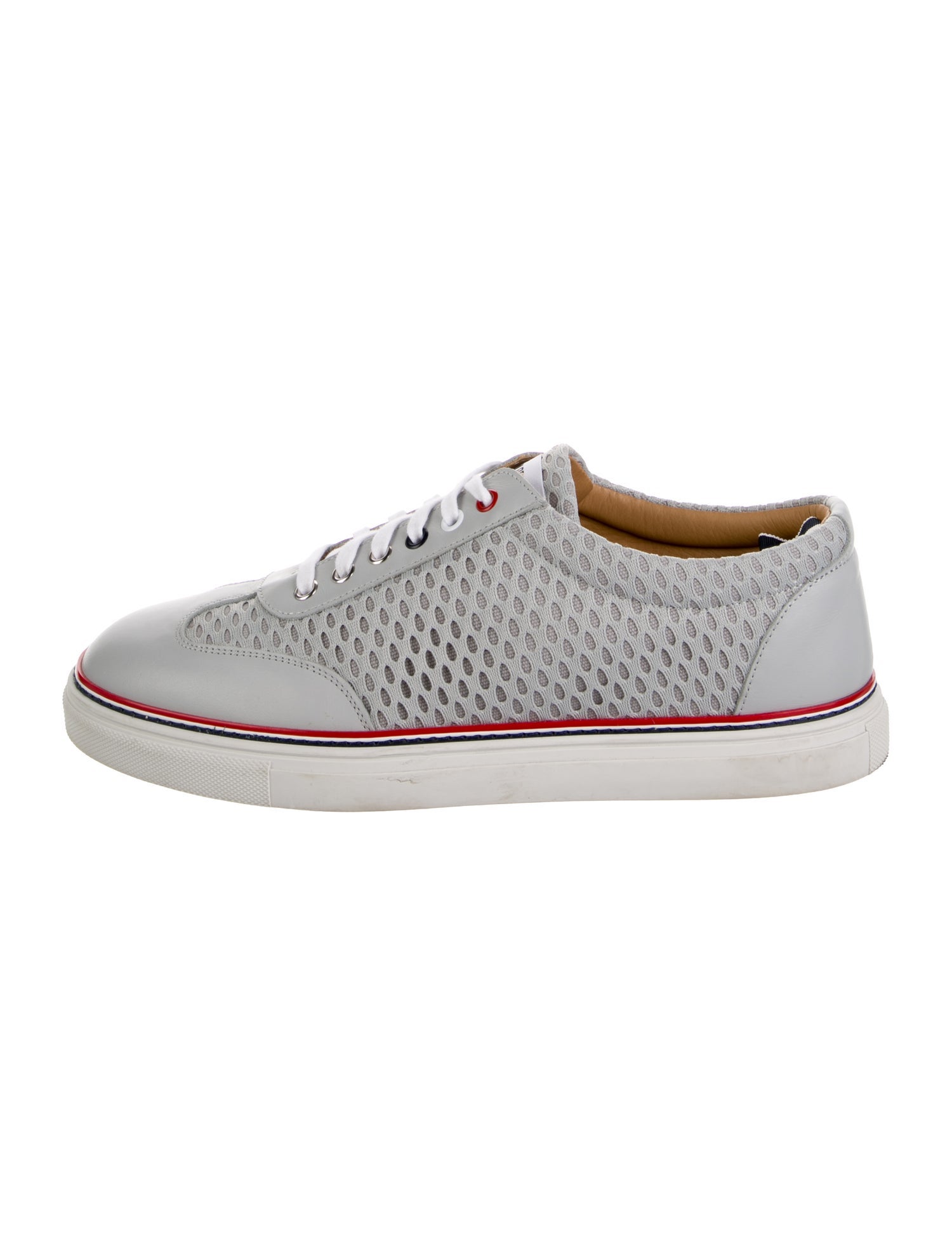 Thom Browne Leather Printed Sneakers