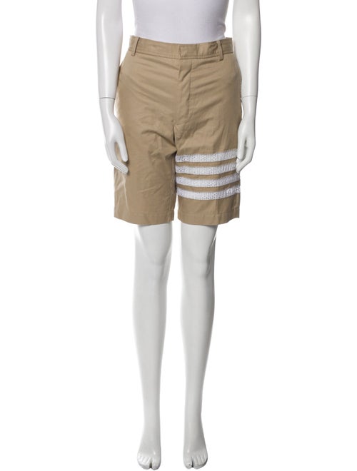 Thom Browne Striped Flat Front Shorts