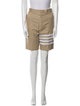 Thom Browne Striped Flat Front Shorts