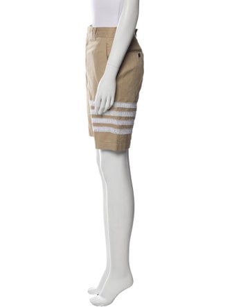 Thom Browne Striped Flat Front Shorts
