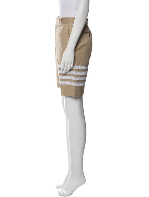 Thom Browne Striped Flat Front Shorts