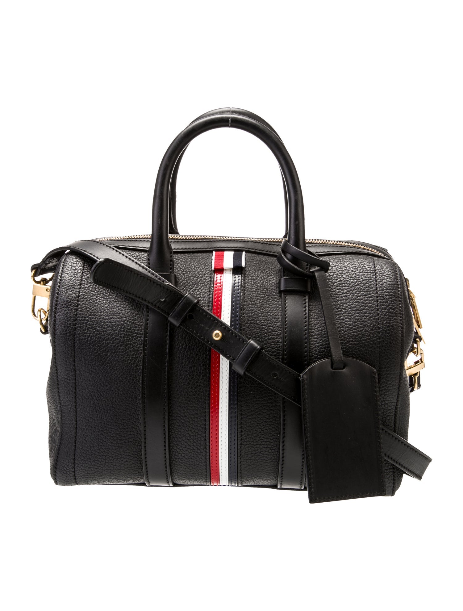 Thom Browne Leather Top Handle Bag
