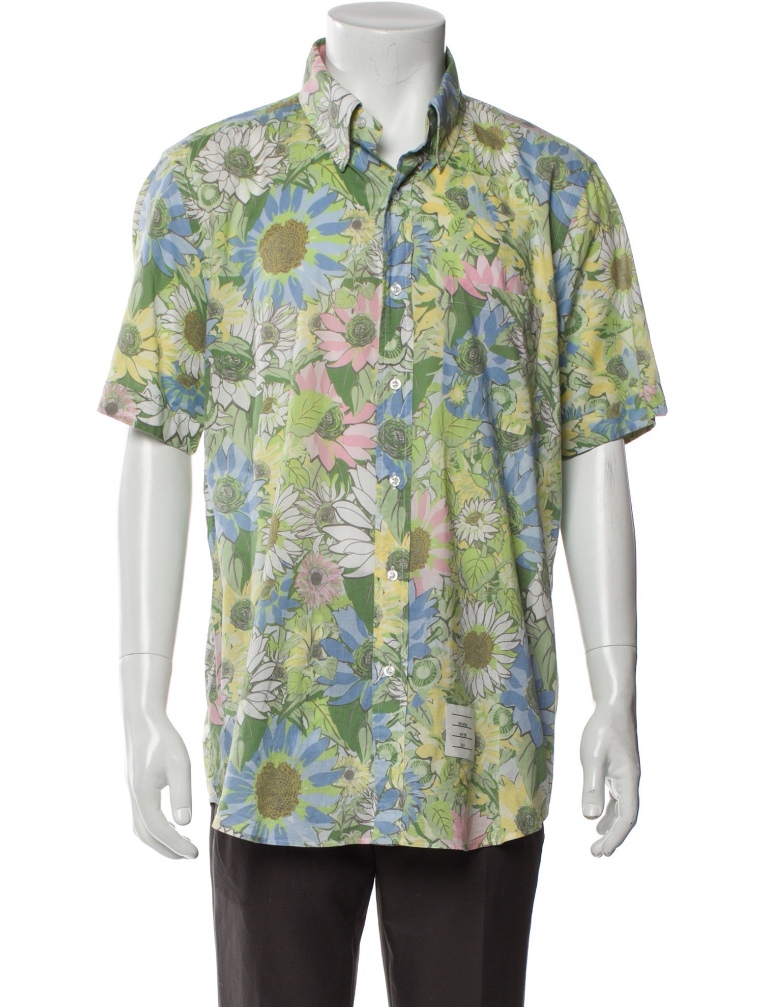 Thom Browne Floral Printed Shirt
