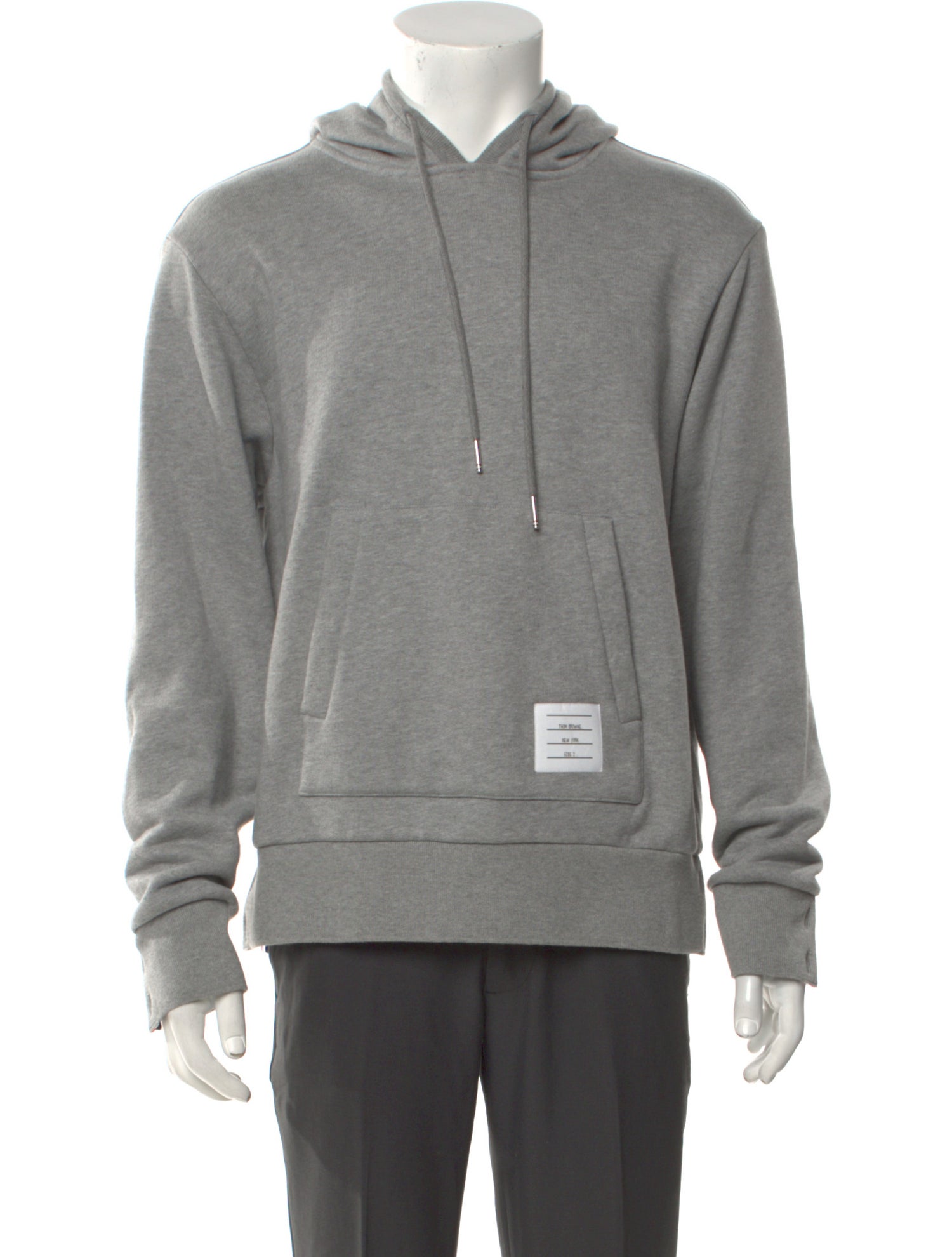 Thom Browne RWB Stripe Loopback Pullover Crew Neck Hoodie