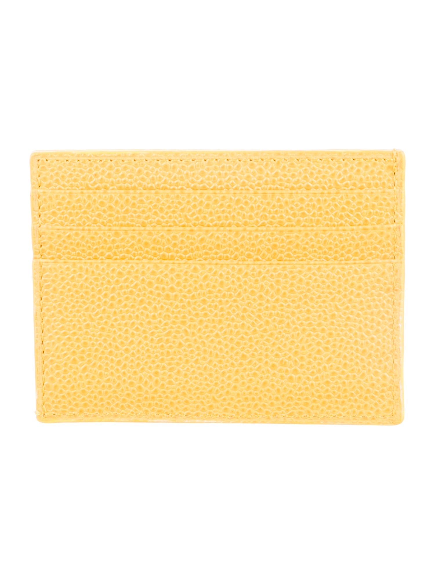 Thom Browne Pebble Grain 4-Bar Card Holder