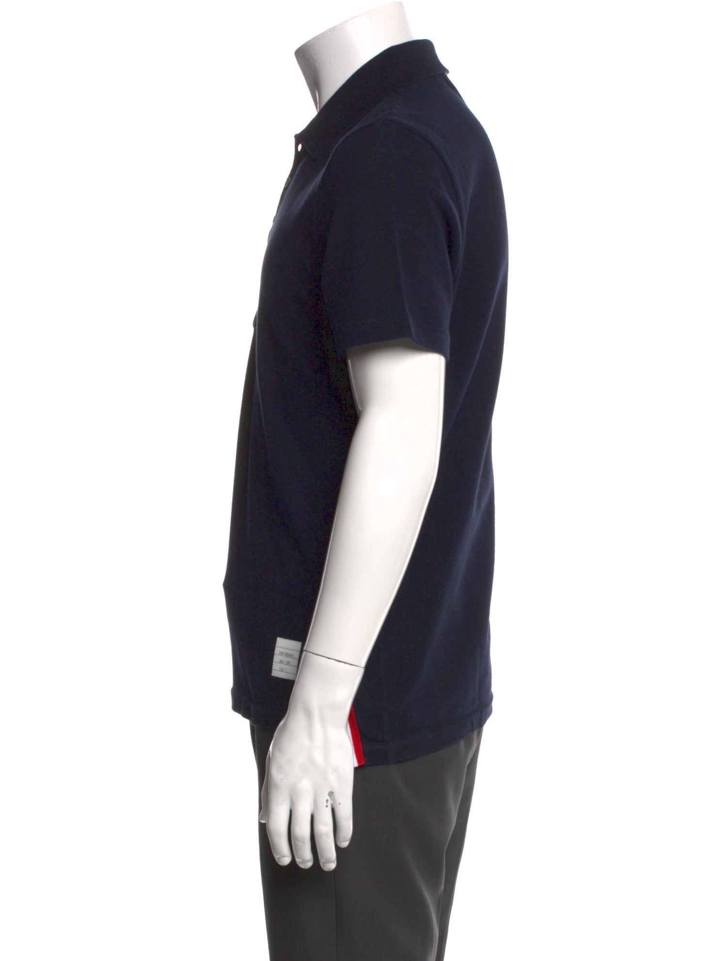 Thom Browne Collar Short Sleeve Polo Shirt