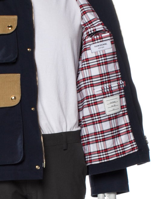 Thom Browne Corduroy Paneled Fisherman Utility Jacket