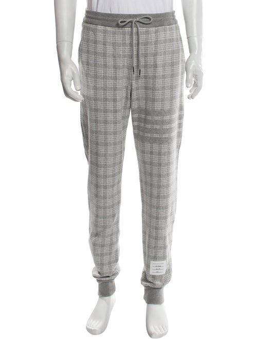 Thom Browne Plaid Print Lounge Bottoms