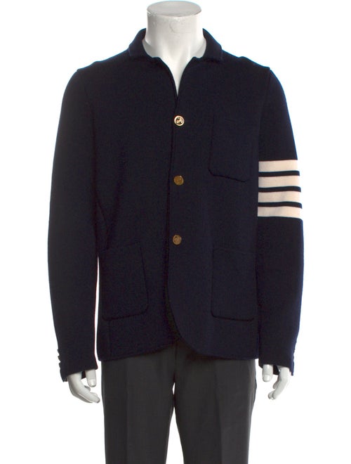 Thom Browne 4-Bar Wool Cardigan