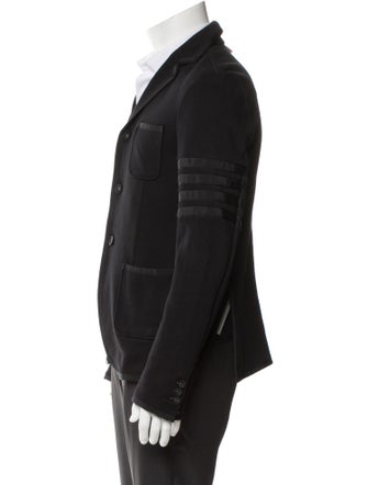 Thom Browne 4-Bar Grosgrain Trim Sport Coat