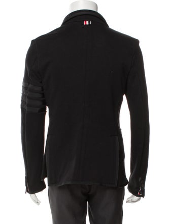 Thom Browne 4-Bar Grosgrain Trim Sport Coat