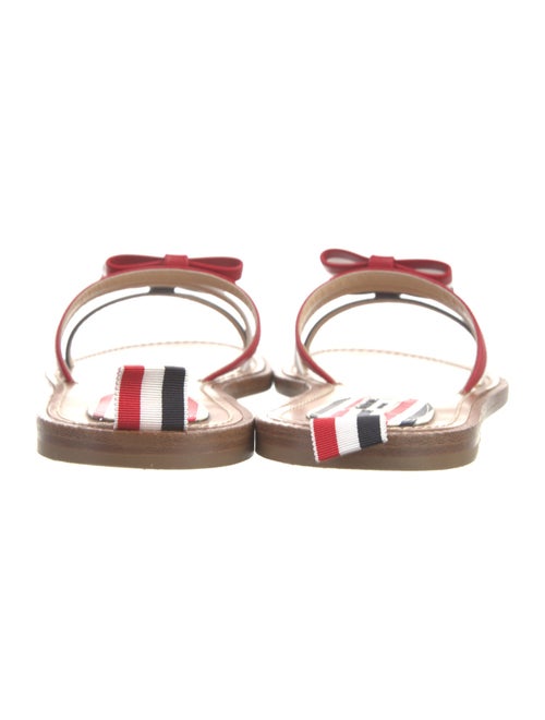 Thom Browne Leather Colorblock Pattern Slides