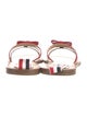 Thom Browne Leather Colorblock Pattern Slides