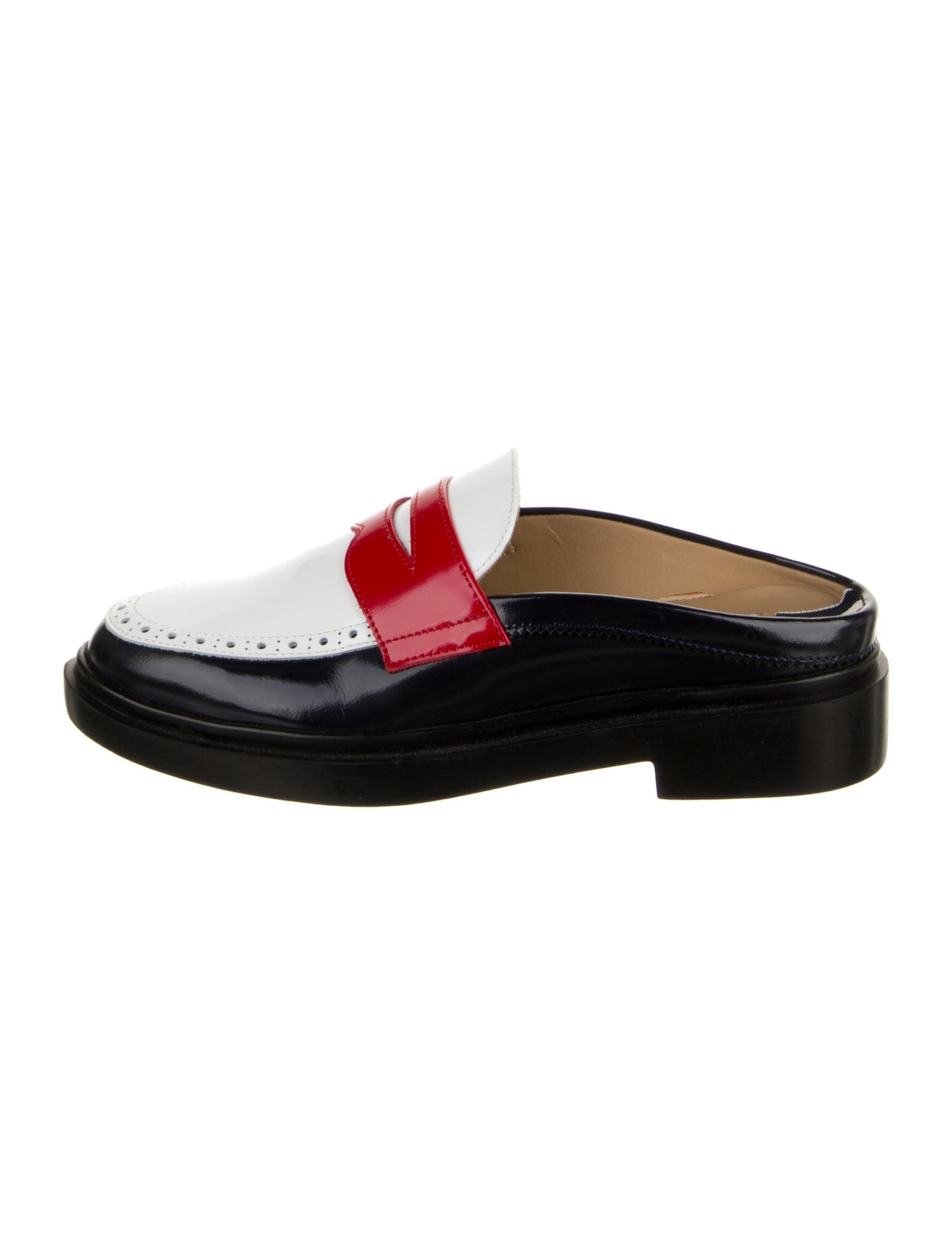 Thom Browne Patent Leather Mules