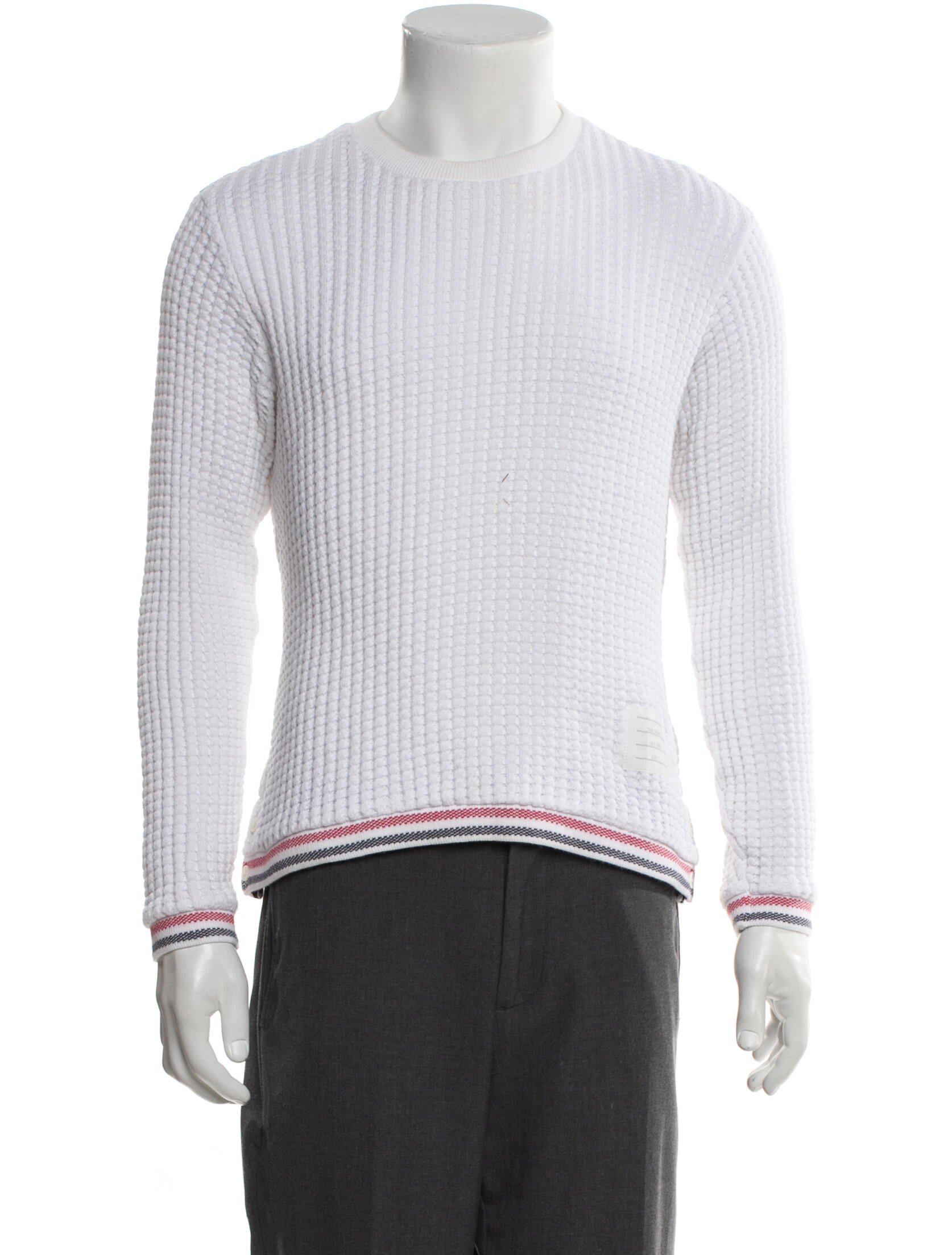 Thom Browne Striped Crew Neck Pullover