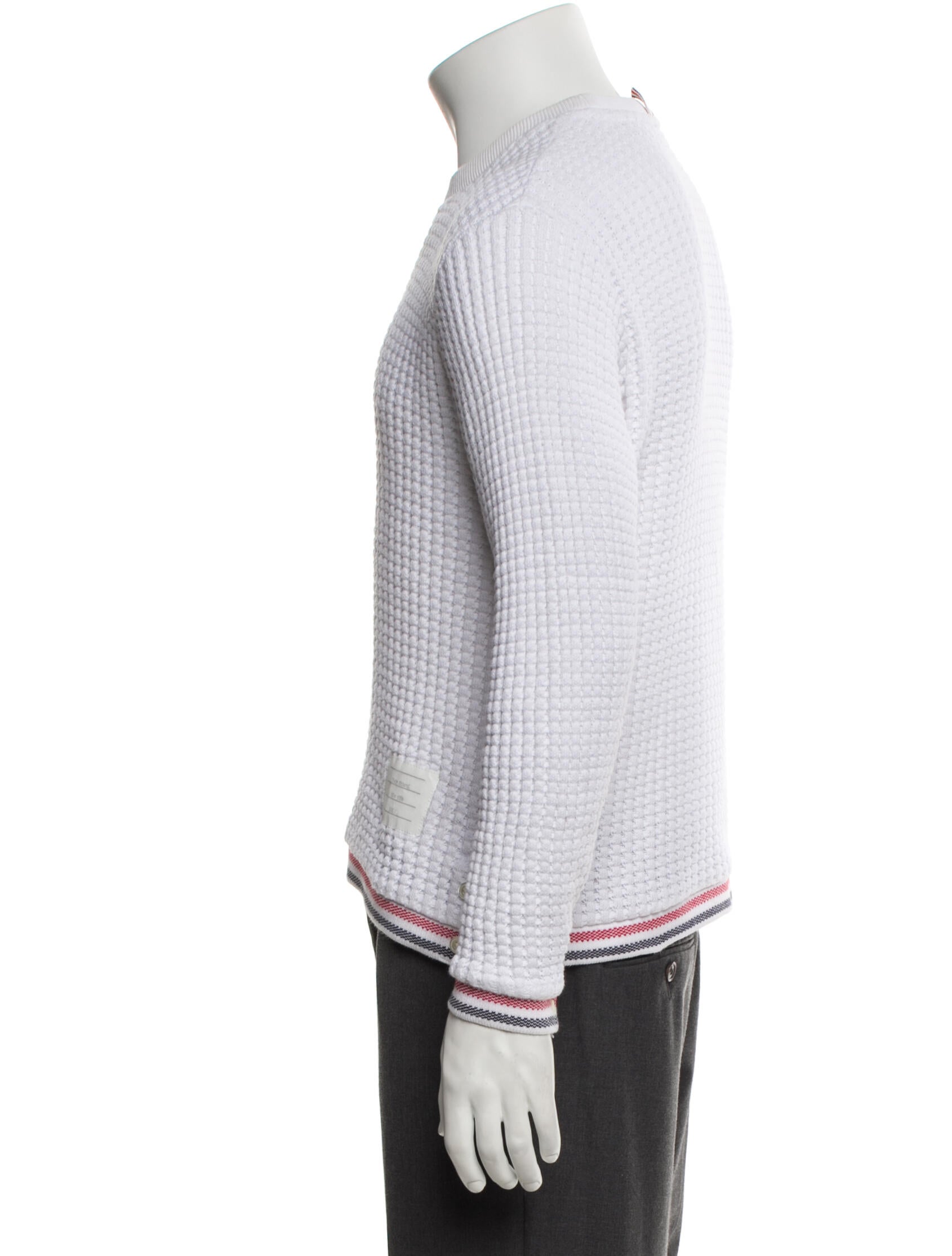 Thom Browne Striped Crew Neck Pullover