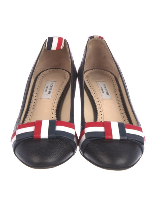Thom Browne Leather Striped Loafers