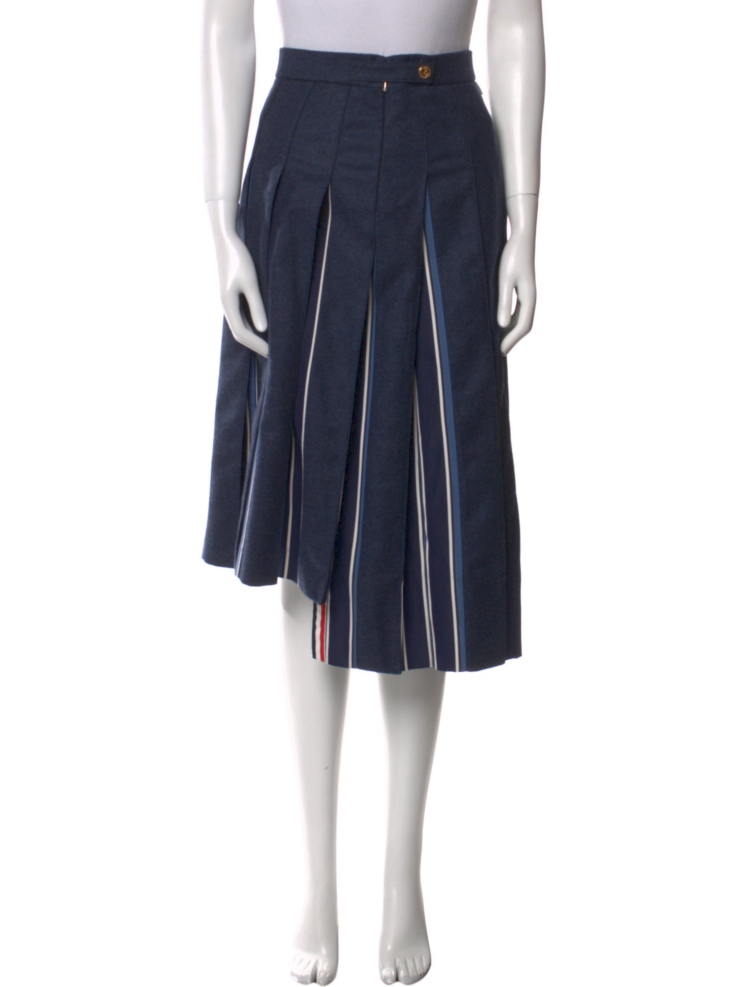 Thom Browne Virgin Wool Knee-Length Skirt