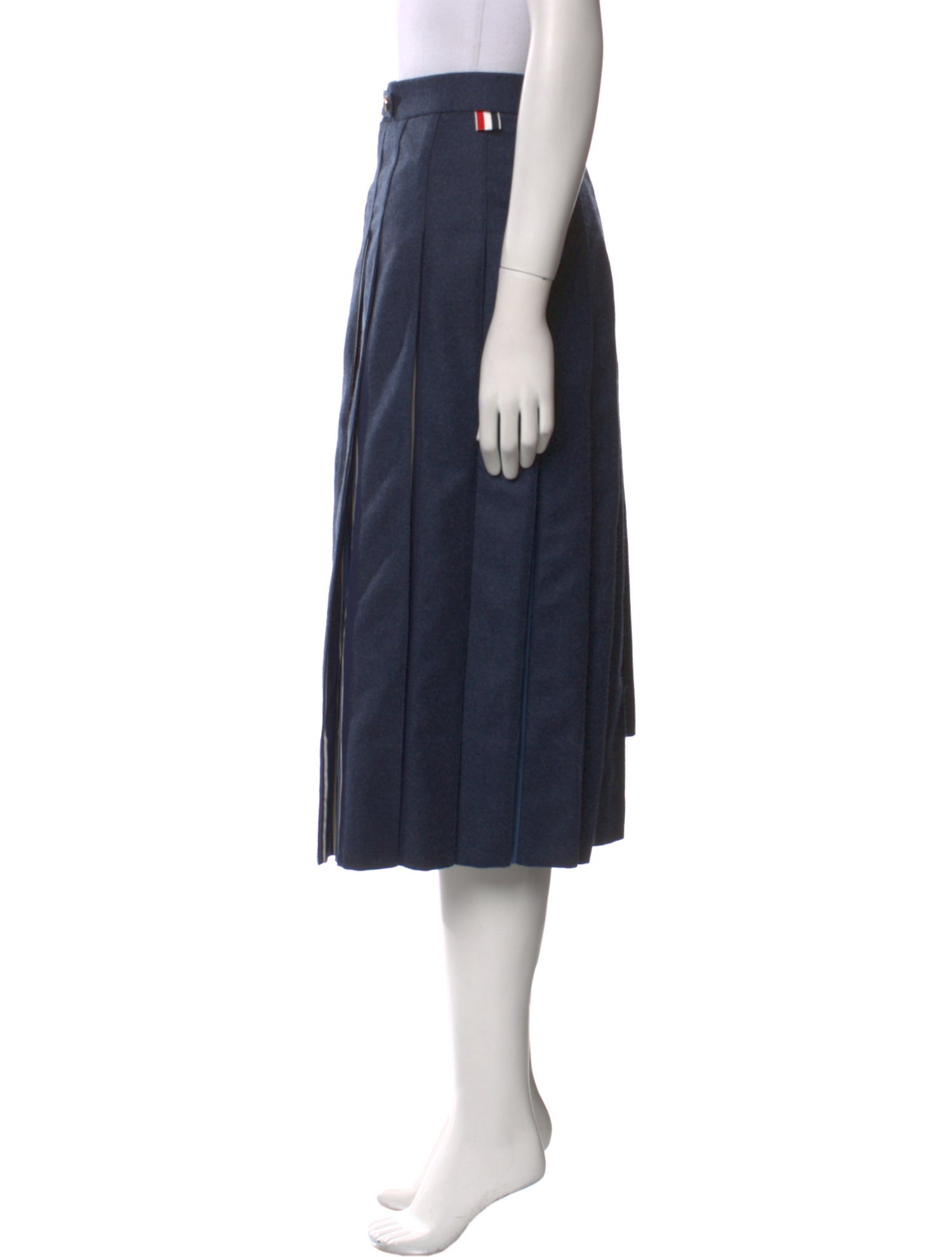 Thom Browne Virgin Wool Knee-Length Skirt