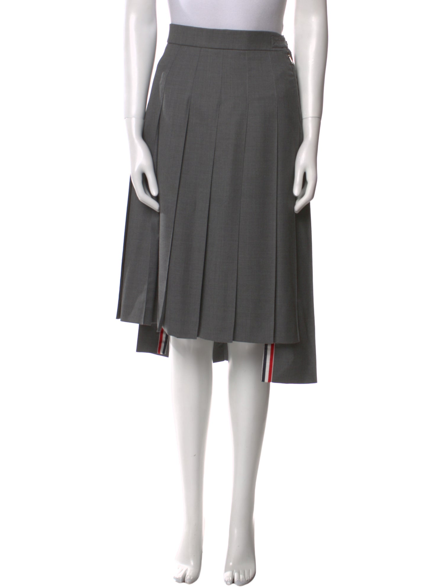 Thom Browne Wool Midi Length Skirt