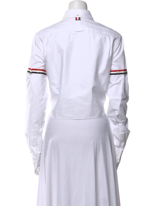 Thom Browne Long Sleeve Button-Up Top
