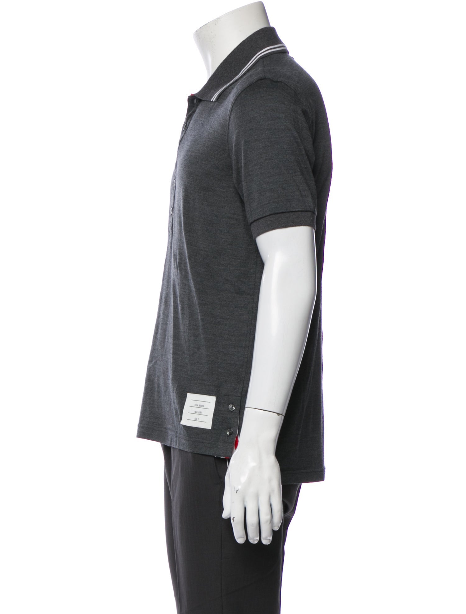 Thom Browne Wool Collar Polo Shirt