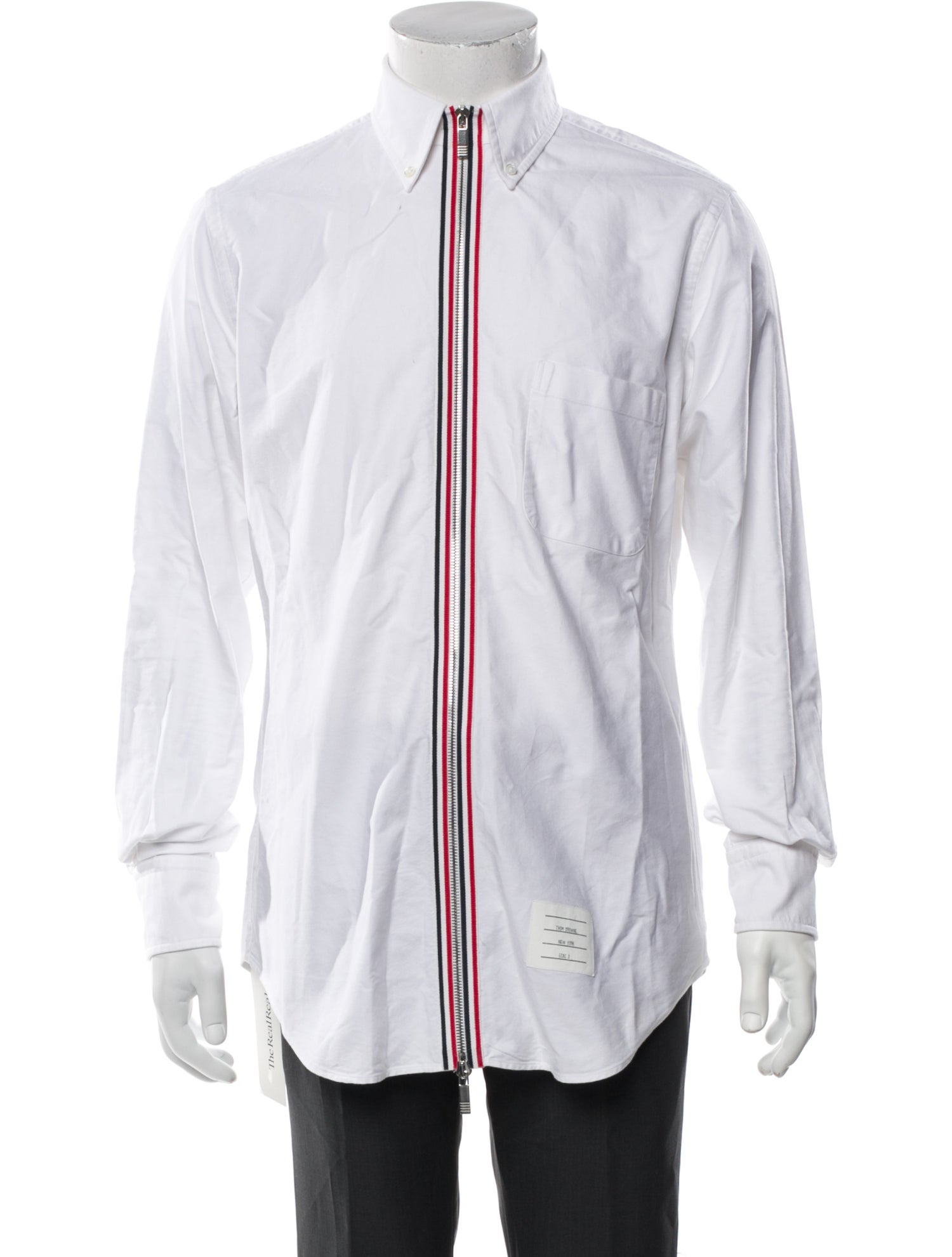Thom Browne Striped Long Sleeve Shirt