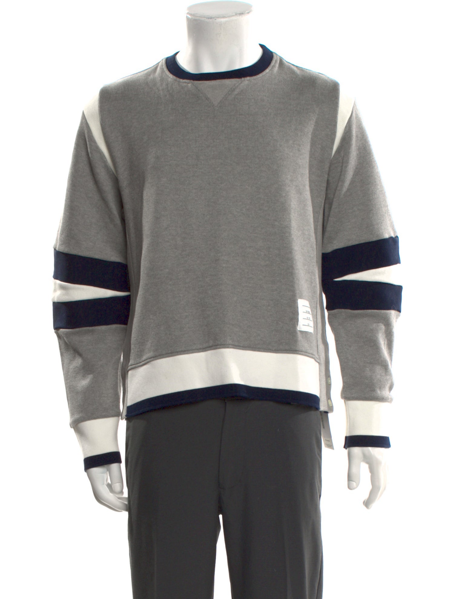 Thom Browne Striped Crew Neck Sweatshirt