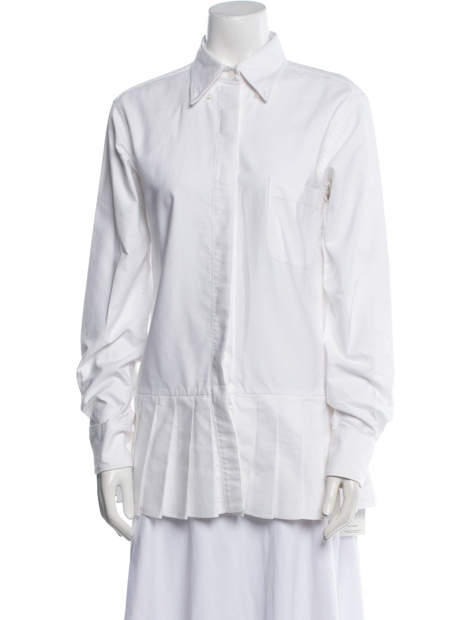 Thom Browne Long Sleeve Button-Up Top