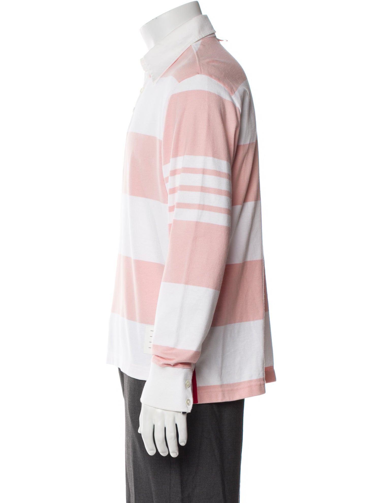 Thom Browne Striped Collar Polo Shirt