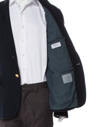 Thom Browne 4 Bar Stripe Grosgrain Trim Blazer