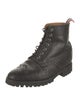 Thom Browne Leather Lasercut Accents Combat Boots
