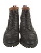 Thom Browne Leather Lasercut Accents Combat Boots