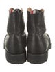 Thom Browne Leather Lasercut Accents Combat Boots