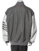 Thom Browne Wool Varsity 4-Bar Wool Bomber Jacket
