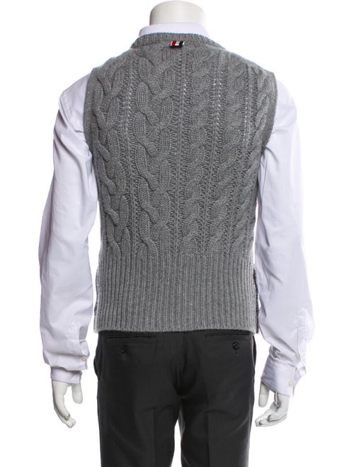 Thom Browne Cashmere Patterned Sweater Vest