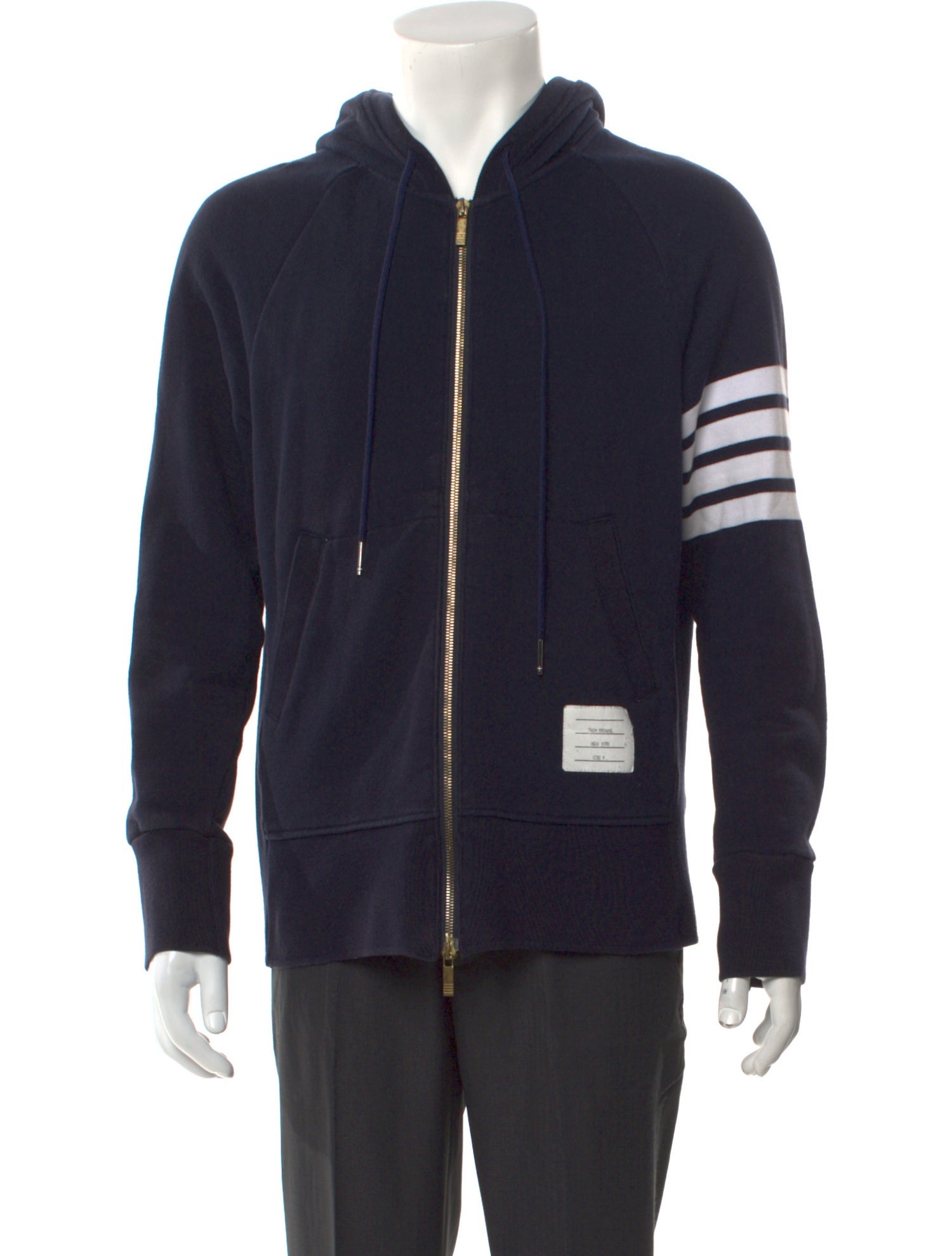 Thom Browne Striped Crew Neck Hoodie