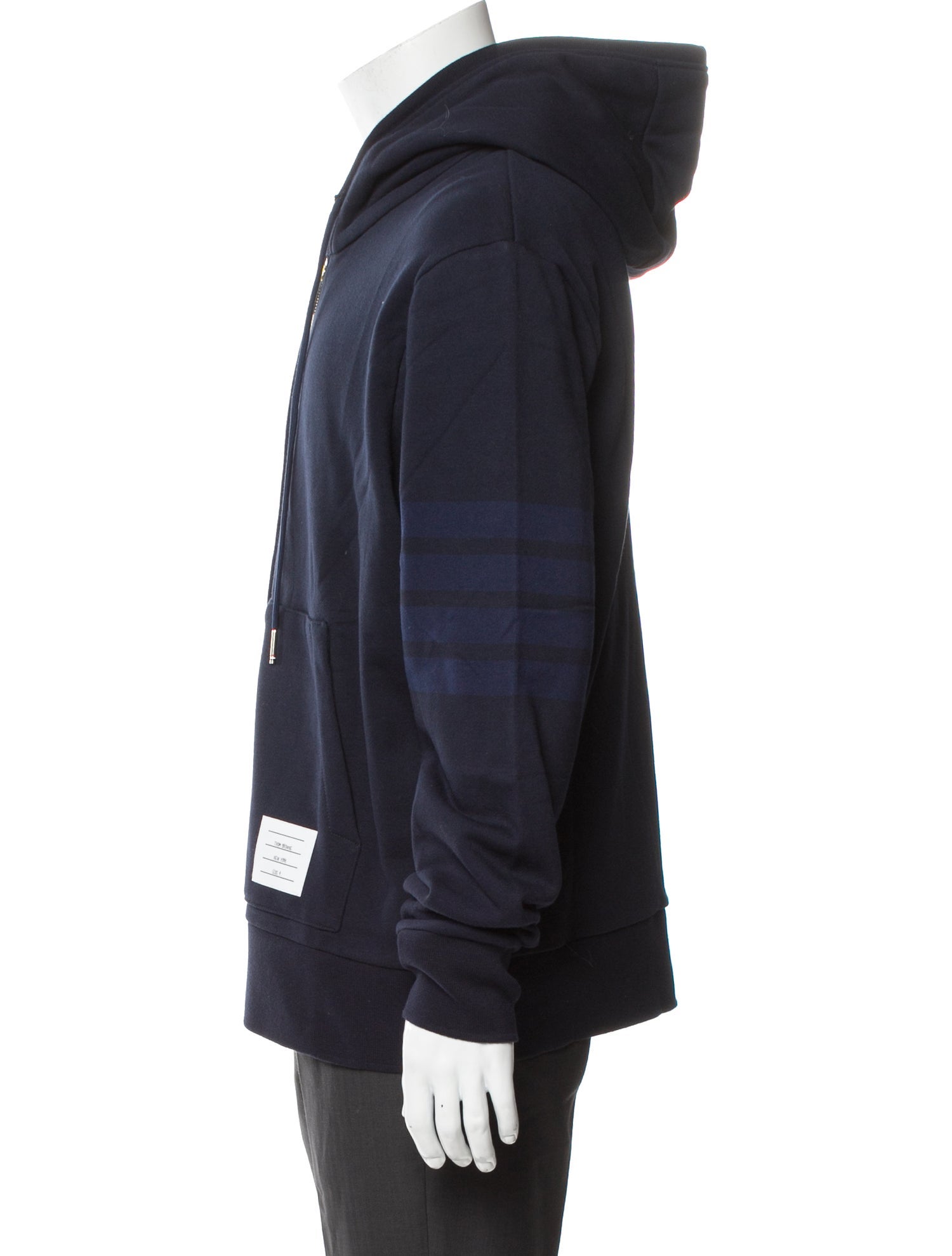 Thom Browne V-Neck Long Sleeve Hoodie w/ Tags