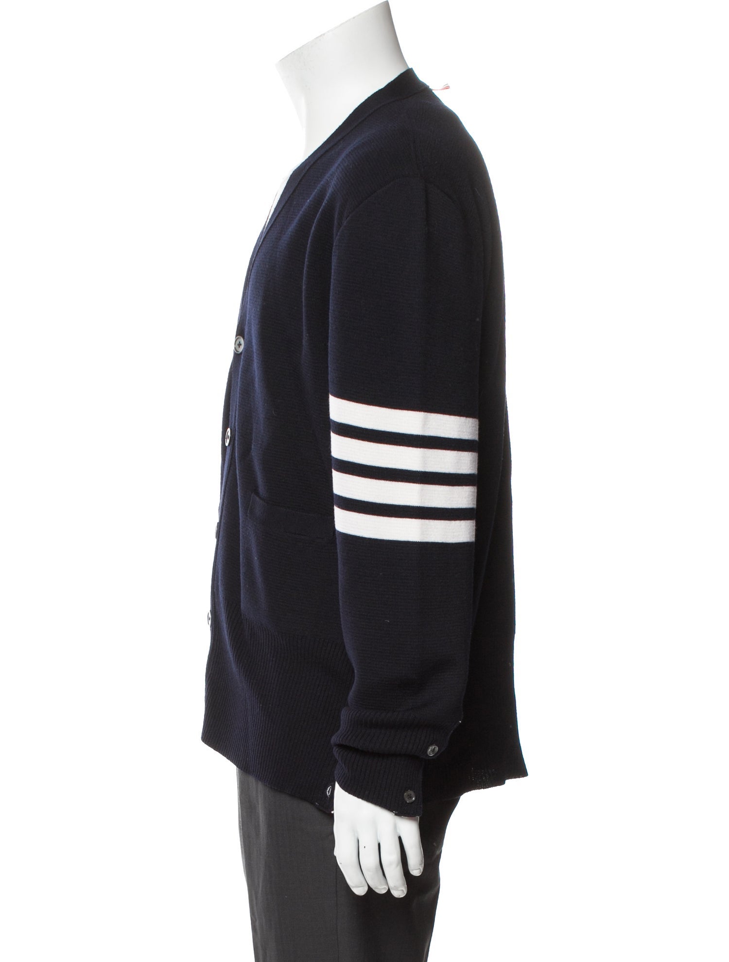 Thom Browne Wool Striped Cardigan