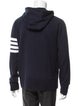 Thom Browne Striped V-Neck Hoodie