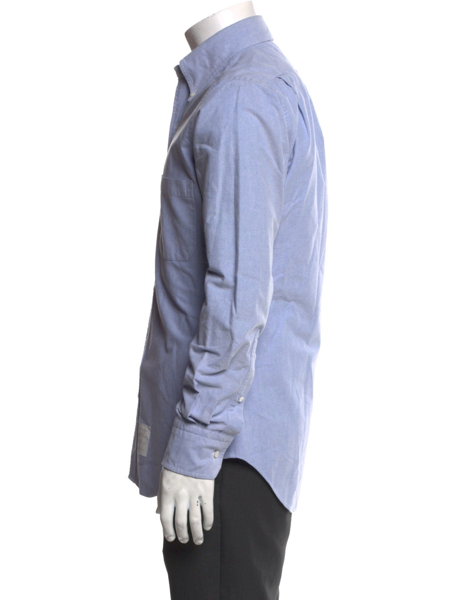 Thom Browne Striped Long Sleeve Dress Shirt