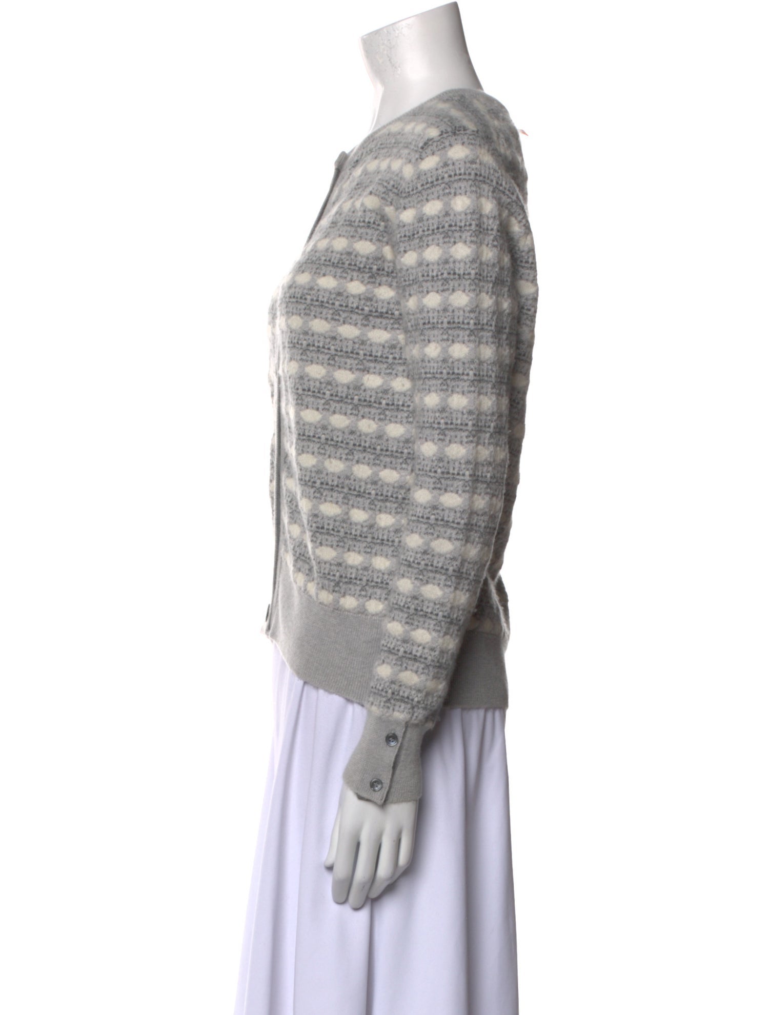 Thom Browne Intarsia Print Cashmere Sweater