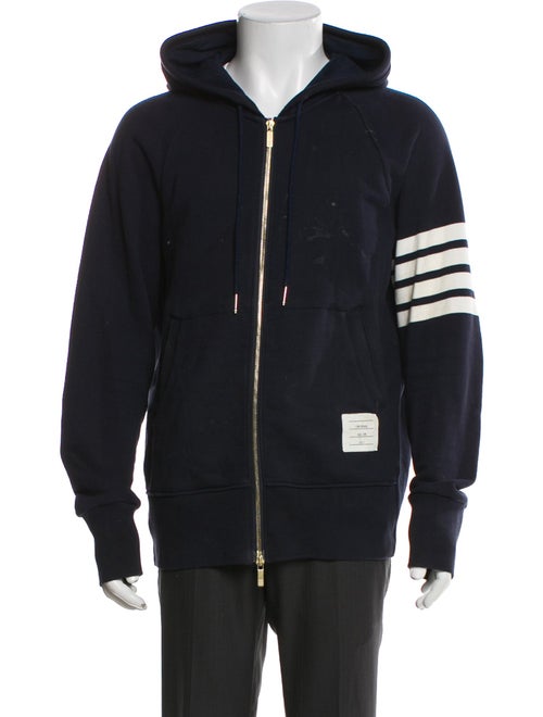 Thom Browne 4-Bar Striped Hoodie